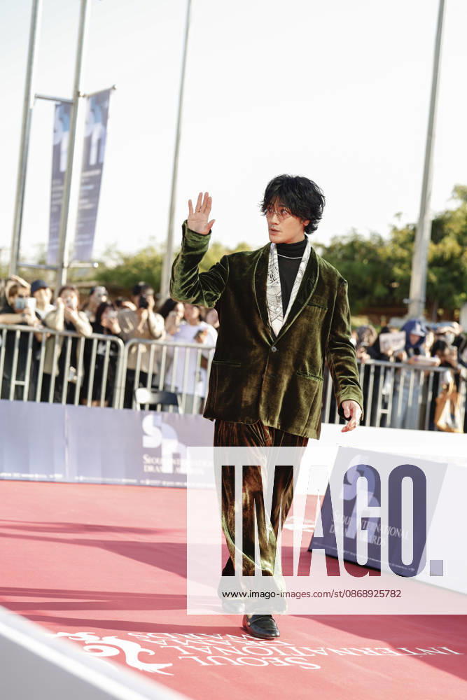 Red carpet at Seoul Drama Awards in South Korea Japanese singer and actor Jin Akanishi poses for photos on the red carpet during the 21st Seoul International Drama Awards in Seoul, South Korea, on October 08, 2026. Seoul South Korea