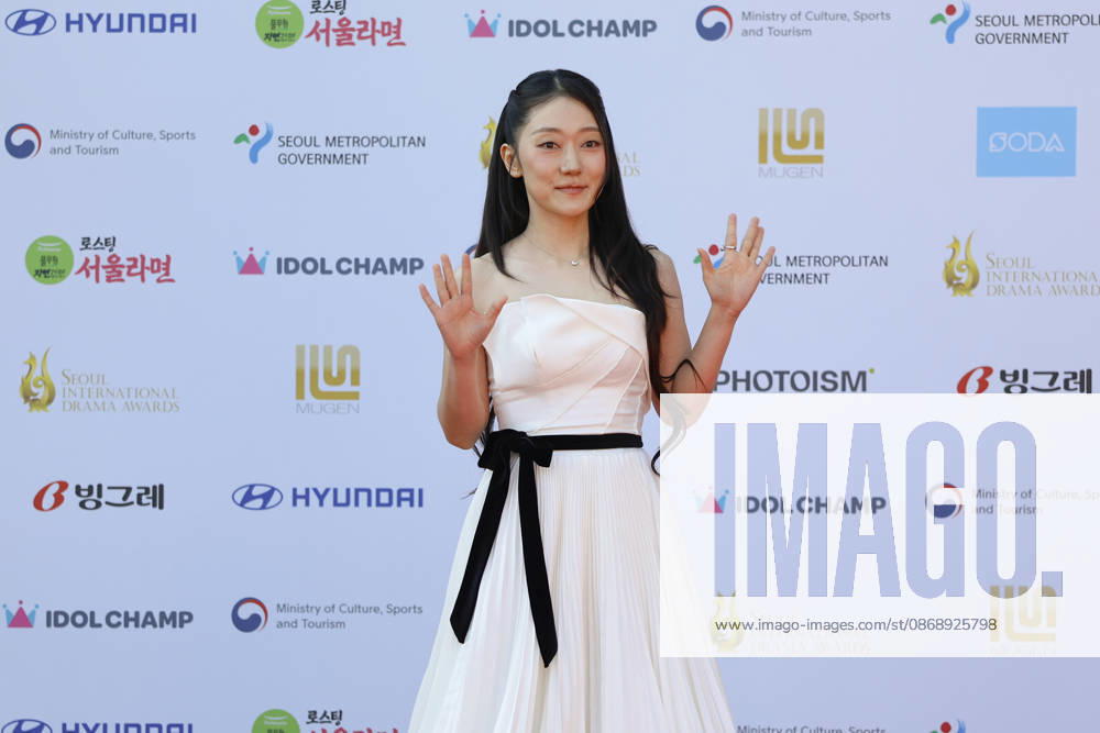 Red carpet at Seoul Drama Awards in South Korea South Korean actress Park Gyeong-hye poses for photos on the red carpet during the 21st Seoul International Drama Awards in Seoul, South Korea, on October 08, 2026. Seoul South Korea