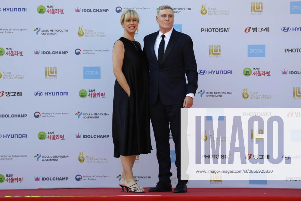 Red carpet at Seoul Drama Awards in South Korea Producer Jeff Frost (R) and his wife Leslie Frost pose for photos on the red carpet during the 21st Seoul International Drama Awards in Seoul, South Korea, on October 08, 2026. Seoul South Korea