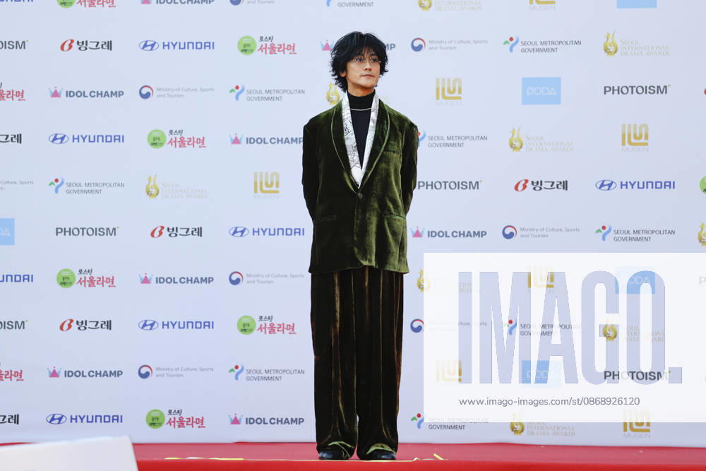 Red carpet at Seoul Drama Awards in South Korea Japanese singer and actor Jin Akanishi poses for photos on the red carpet during the 21st Seoul International Drama Awards in Seoul, South Korea, on October 08, 2026. Seoul South Korea