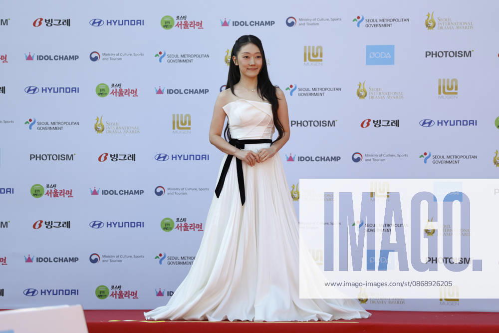 Red carpet at Seoul Drama Awards in South Korea South Korean actress Park Gyeong-hye poses for photos on the red carpet during the 21st Seoul International Drama Awards in Seoul, South Korea, on October 08, 2026. Seoul South Korea