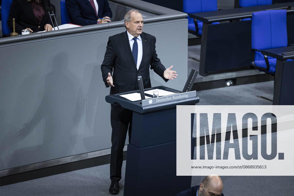 Fritz Guentzler of the CDU CSU speaks in the Bundestag about the 2027 Income Tax Reform Act in Berlin, October 8, 2026, Berlin, Germany