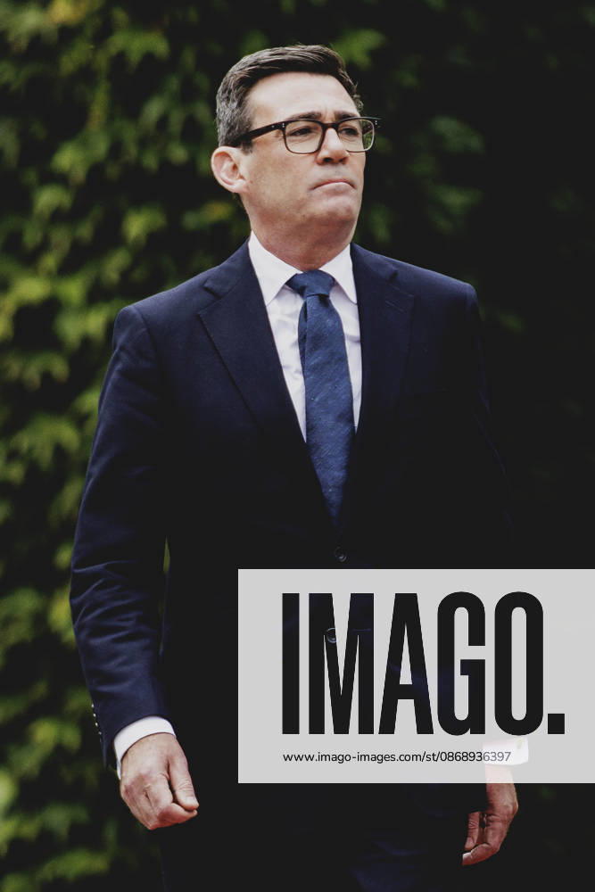 Andrew Burnham, Prime Minister of the United Kingdom, photographed during a reception with military honors at the Federal Chancellery in Berlin, October 8, 2026, Berlin, Germany
