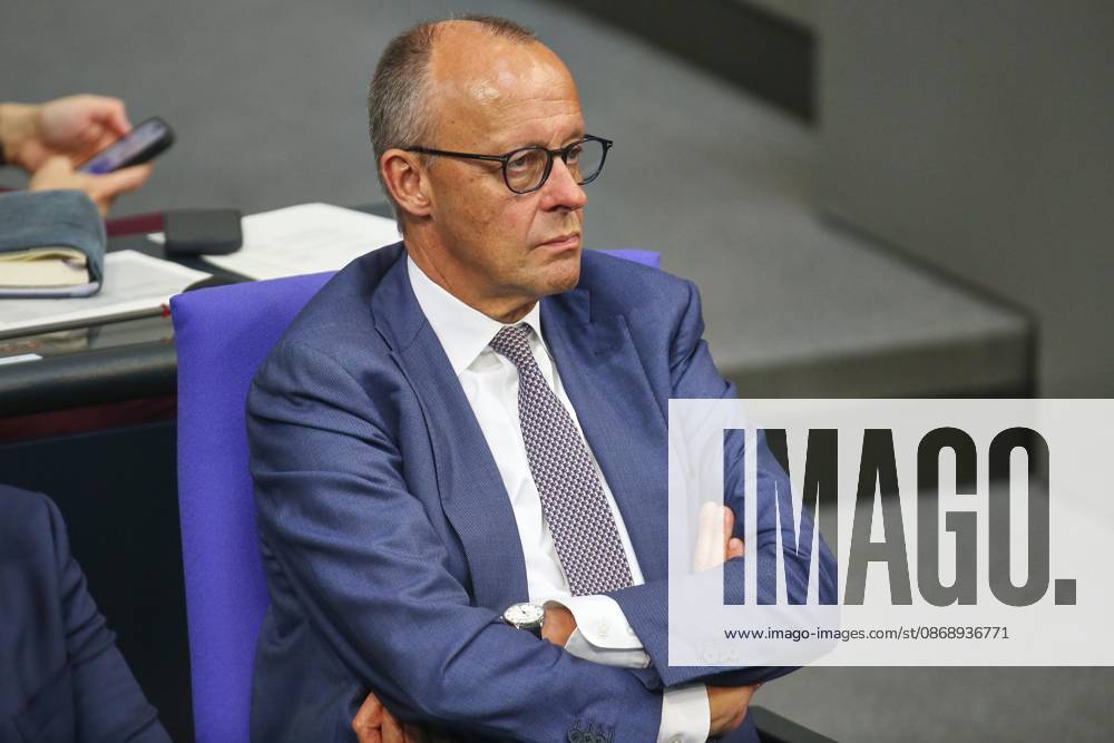 German Bundestag 99th Session of the Bundestag Federal Chancellor Friedrich Merz, CDU
