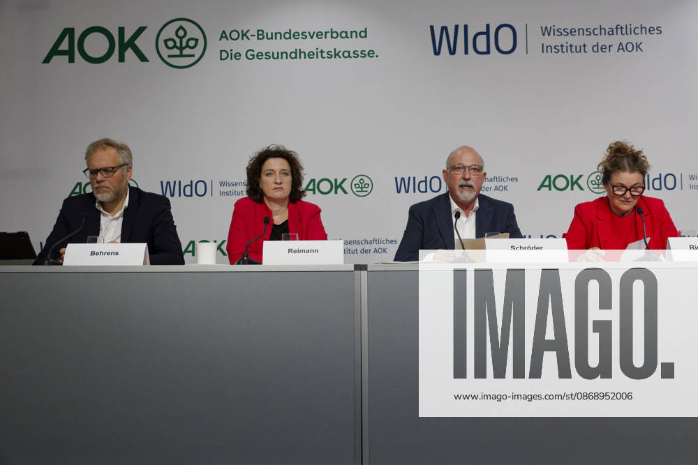 AOK Absenteeism Report 2026 Presented October 8, 2026, Germany, Berlin Press Conference: Absenteeism Report 2026 by the AOK Federal Associa