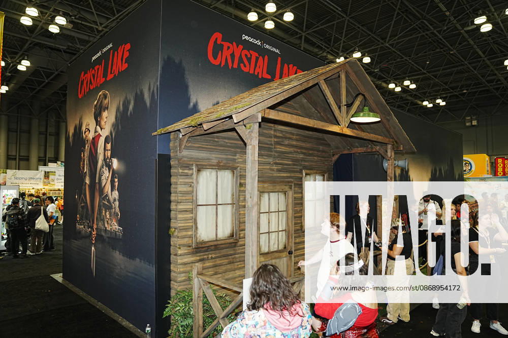 Universal Peacock hosts a Camp Crystal Lake experience at the 2026 New York Comic Con at the Javits Center on October 8, 2026 in New York. Crystal Lake premieres on Peacock on October 15. The series is a prequel to the Friday the 13th franchise. New York USA - ZUMAb148 20261008_zap_b148_027