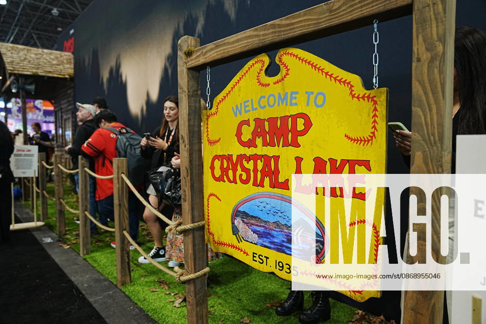 Universal Peacock hosts a Camp Crystal Lake experience at the 2026 New York Comic Con at the Javits Center on October 8, 2026 in New York. Crystal Lake premieres on Peacock on October 15. The series is a prequel to the Friday the 13th franchise. New York USA - ZUMAb148 20261008_zap_b148_032