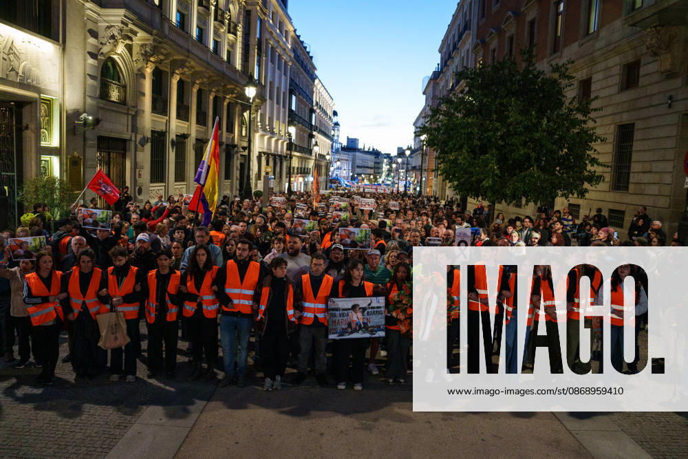 Farewell, Maricarmen Protest from Puerta del Sol to Maricarmen’s Home Hundreds of people took part in the Farewell, Maricarmen protest, marching from Puerta del Sol to Maricarmen’s home, on October 8, 2026, in Madrid, Spain. Many people have left candles, flowers, and signs of encouragement next to the doorway from which Maricarmen was evicted two weeks ago, hours after news broke of the death of the 87-year-old woman. To profit from homes is to traffic in lives. Let housing cost no more lives. Thank you, Maricarmen, reads one of the messages of gratitude. OCTOBER 8, 2026 PROTEST MARCH MARICARMEN TRIBUTE EVICTION EVICTED WOMAN Madrid, Spain