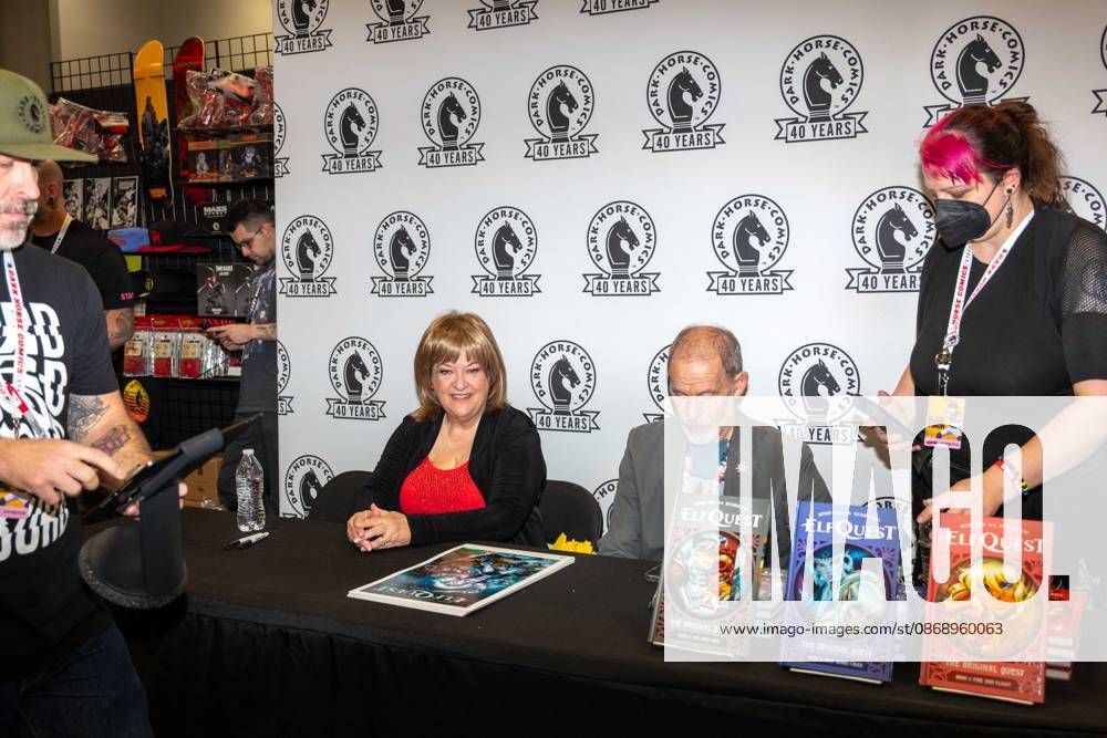 New York, NY- September 25: Wendy Pini & Richard Pini at New York City Comic Con Opening on October 8,2026 .