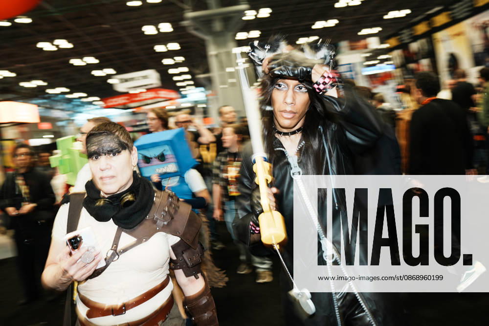 Attendees in cosplay at the 2026 New York Comic Con at the Javits Center on October 8, 2026 in New York. New York USA - ZUMAb148 20261008_zap_b148_036