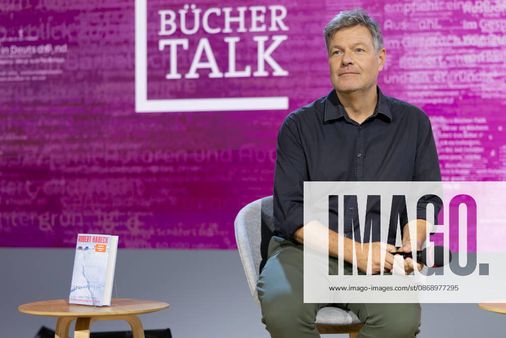 Frankfurt Book Fair 2026: Robert Habeck presents his new book, *Arctic Meltdown*, on the literature stage hosted by ARD, ZDF, and 3sat; Frankfurt am Main, Hesse, Germany; Exhibition Center