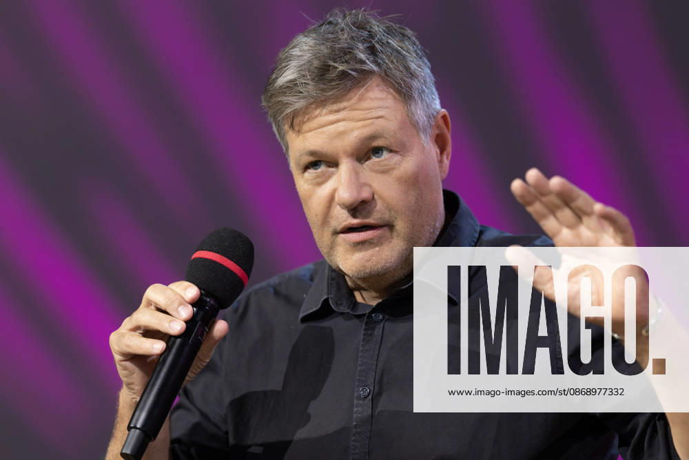 Frankfurt Book Fair 2026: Robert Habeck presents his new book, *Arctic Meltdown*, on the literature stage hosted by ARD, ZDF, and 3sat; Frankfurt am Main, Hesse, Germany; Exhibition Center