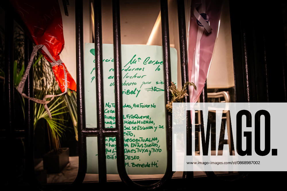 IPA89447779 - MADRID, SPAIN. OCTOBER 8. Thousands of people are taking part in the Hasta Siempre, Maricarmen march, from Puerta del Sol to the home where 87-year-old Maricarmen Abascal lived; she died on October 7 after being hospitalized following her eviction on September 23, in Madrid, Spain, on October 8, 2026. Organized by the Sindicato de Inquilinas of Madrid, the demonstration paid tribute to the woman, who had become a symbol of the struggle for the right to housing amid Spains housing crisis. Participants carried flowers, candles, and protest signs, calling for an end to evictions and greater housing protections.