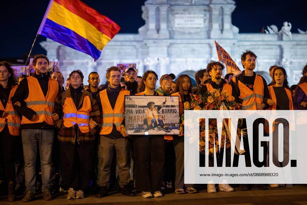 March in memory of Maricarmen in Madrid, Spain - 8 Oct 2026 Activists from the tenants union march through Madrid in memory of Maricarmen A march is making its way through the streets of Madrid, traveling from Puerta del Sol to the former home of Maricarmen Abascal—the 87-year-old woman who passed away 24 hours ago and whose eviction sparked a wave of citizen mobilization regarding the housing crisis. Madrid Spain