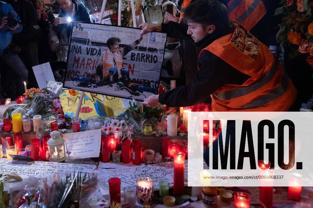 March in memory of Maricarmen in Madrid, Spain - 8 Oct 2026 Activists from the Tenants Union set up a memorial altar for Maricarmen in Madrid A march is making its way through the streets of Madrid, traveling from Puerta del Sol to the former home of Maricarmen Abascal—the 87-year-old woman who passed away 24 hours ago and whose eviction sparked a wave of citizen mobilization regarding the housing crisis. Madrid Spain