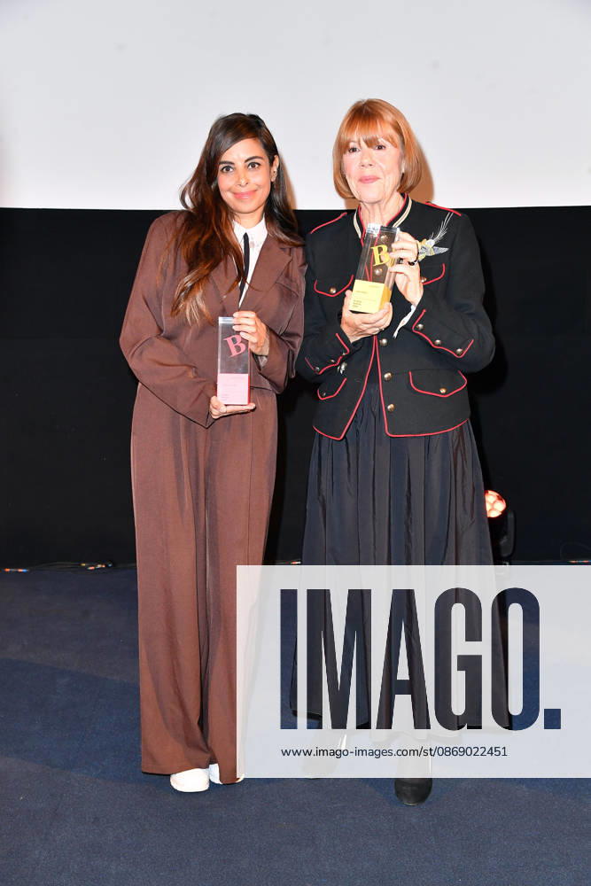 Collien Fernandes and Gisele Pelicot at the 2026 Brigitte Award ceremony at the Kino International in Berlin on October 8, 2026