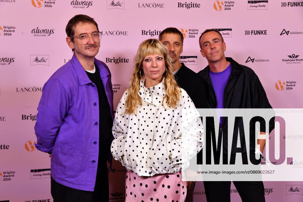 MIA, a Berlin-based electropop band, at the 2026 Brigitte Awards ceremony at Kino International in Berlin on October 8, 2026