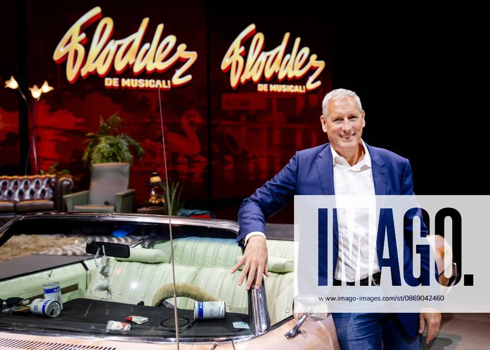 BARNEVELD - Gert Verhulst during the presentation of the main cast of the musical Flodder at the Midden Nederland Hallen. The musical is produced by the Belgian production company Studio 100 and director Dick Maas, the creator of the original series and film. SEM VAN DER WAL ANP netherlands out - belgium out