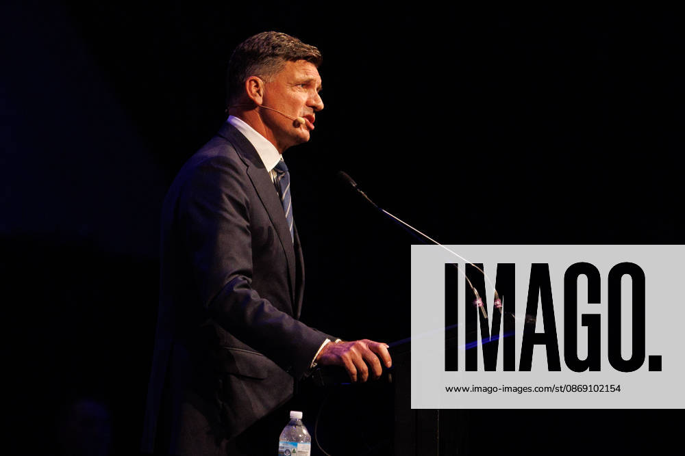 CPAC NATIONAL CONFERENCE 2026, Leader of the Opposition Angus Taylor speaks during the 2026 Conservative Political Action Network (CPAC) national conference at the Royal International Convention Centre in Brisbane, Saturday, October 10, 2026. ( NO ARCHIVING BRISBANE QUEENSLAND Australia