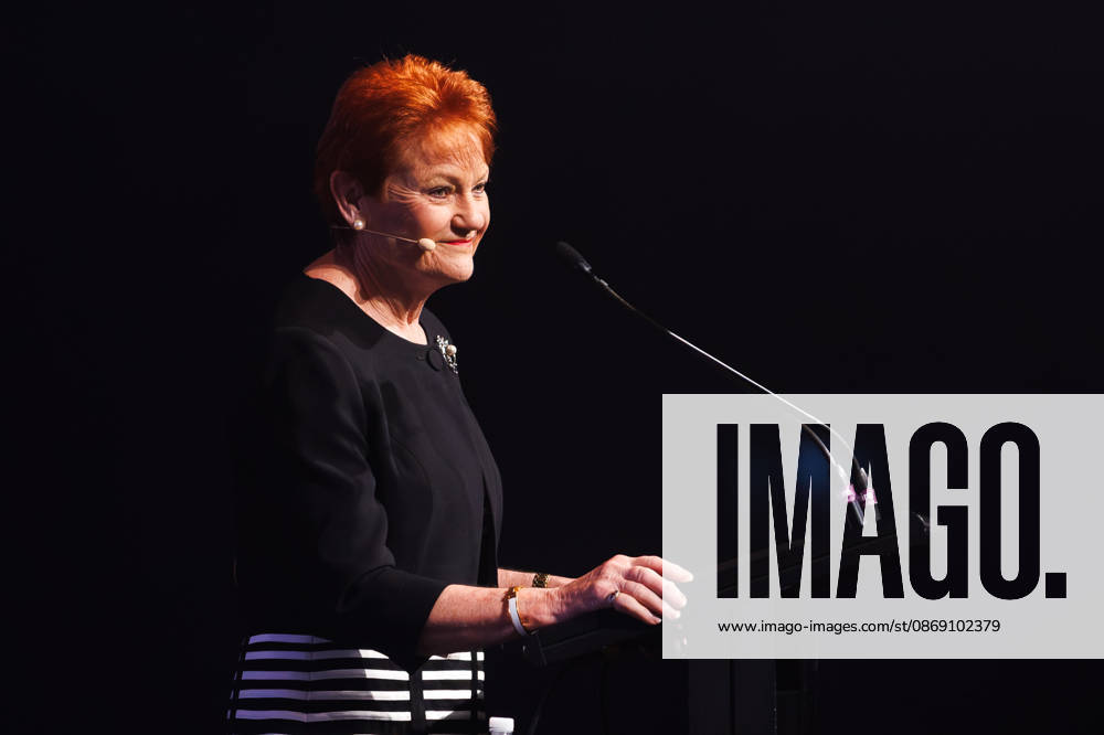 CPAC NATIONAL CONFERENCE 2026, One Nation leader Pauline Hanson speaks during the 2026 Conservative Political Action Network (CPAC) national conference at the Royal International Convention Centre in Brisbane, Saturday, October 10, 2026. ( NO ARCHIVING BRISBANE QUEENSLAND Australia