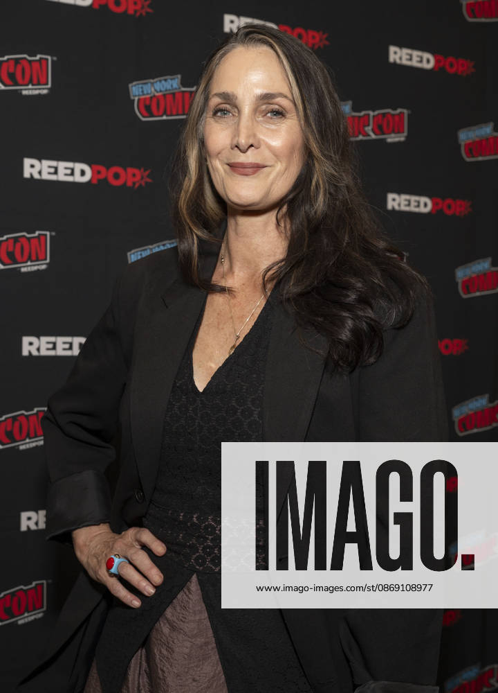 CARRIE ANNE MOSS attends the press room for YAGA on AMC Plus during New York Comic Con at Jacob Javits Convention Center in New York. 9 October 2026 New York USA - ZUMAa265 20261009_zep_a265_004