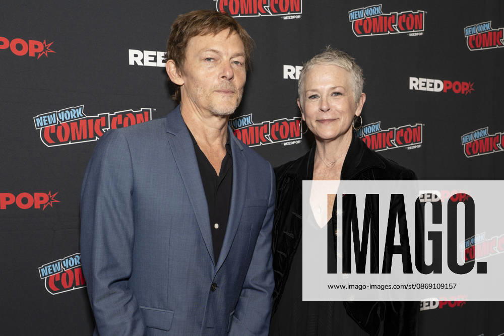 NORMAN REEDUS and MELISSA MCBRIDE attend the press room for The Walking Dead Daryl Dixon on AMC Plus during New York Comic Con at Jacob Javits Convention Center in New York. 9 October 2026 New York USA - ZUMAa265 20261009_zep_a265_074