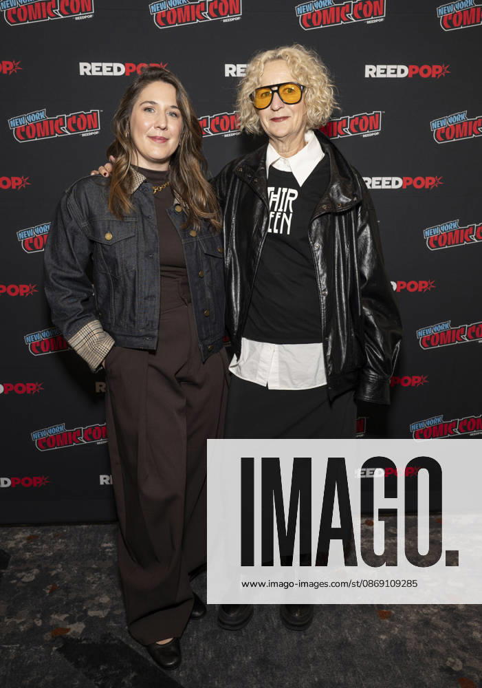 CATHERINE CRABTREE and LOU EYRICH attend the press room for American Horror Story 13 on FX during New York Comic Con at Jacob Javits Convention Center in New York. 9 October 2026 New York USA - ZUMAa265 20261009_zep_a265_095