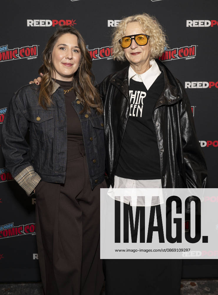 CATHERINE CRABTREE and LOU EYRICH attend the press room for American Horror Story 13 on FX during New York Comic Con at Jacob Javits Convention Center in New York. 9 October 2026 New York USA - ZUMAa265 20261009_zep_a265_096
