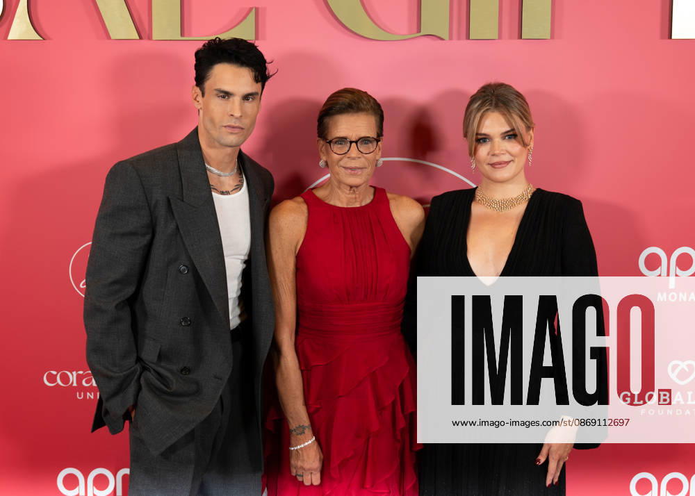 Photocall from the 2nd Global Gift Gala in Monaco: Baptiste Giabiconi, Princess Stéphanie of Monaco, and Camille Gottlieb attend the 2nd Monaco Global Gift Gala Photocall at the Hotel de Paris on October 9, 2026, in Monaco, Monaco Photo by Laurent Coust Starface 460363 2026 10 09 Monaco Monaco