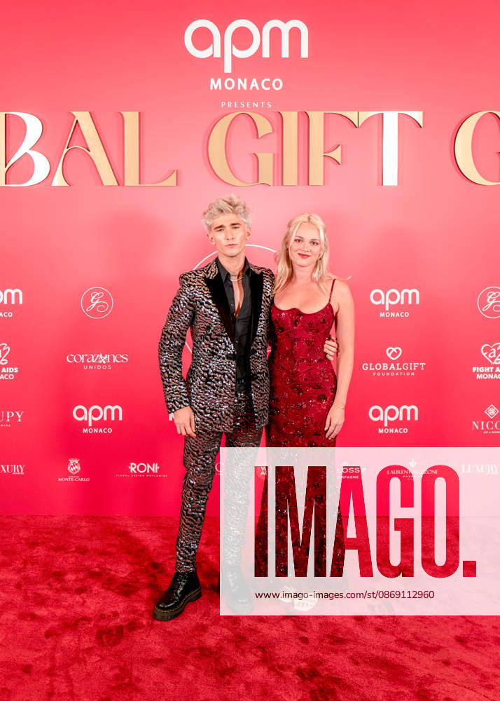 Photocall from the 2nd Global Gift Gala in Monaco: Ash Magic and a guest attend the 2nd Monaco Global Gift Gala Photocall at the Hotel de Paris on October 9, 2026, in Monaco, Monaco. Photo by Laurent Coust, Starface 460363, 2026 10 09, Monaco, Monaco
