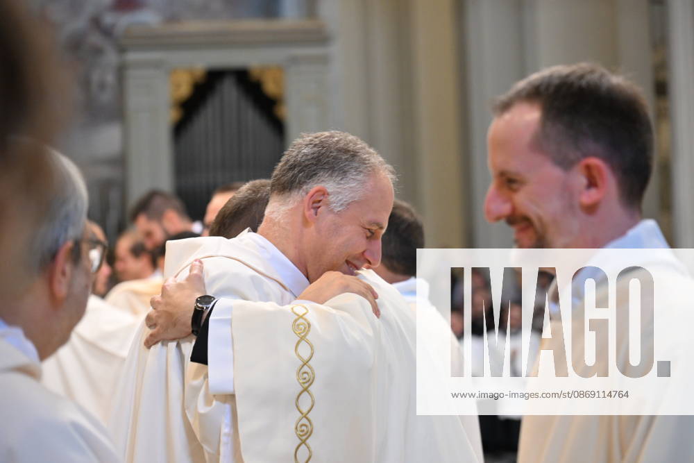 IPA89501787 - Italy, Rome, Vatican, October 10, 2026: Cardinal Baldo Reina celebrates a Mass for the ordination of deacons at St. John Lateran. Photograph by ALESSIA GIULIANI Catholic Press Photo