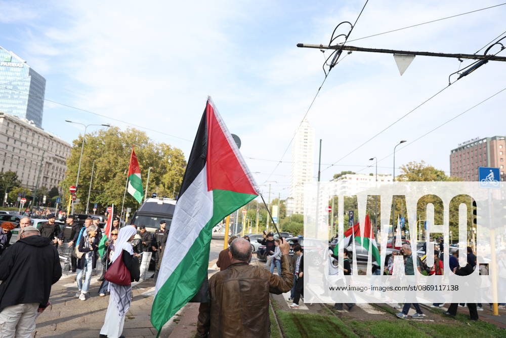IPA89503927 - Milan, October 10, 2026, National Day of Mobilization, The end of genocide is the end of Zionism, marking the third anniversary of the start of the conflict in Gaza