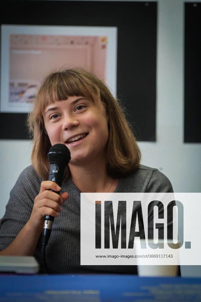IPA89503807 - Naples, October 10, 2026: Conference at the former NATO base; Greta Thunberg in Bagnoli discussing the CPRs, and today at the march and the pro-Pal debate with Francesca Albanese (NeaPhoto Renato Esposito)