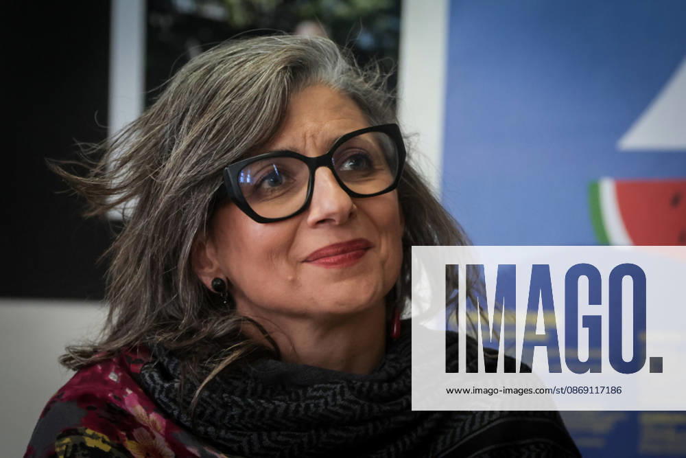 IPA89504319 - Naples, October 10, 2026 Conference at the former NATO base; Greta Thunberg in Bagnoli discussing the CPRs, and today at the march and the pro-PAL debate with Francesca Albanese (NeaPhoto Renato Esposito)