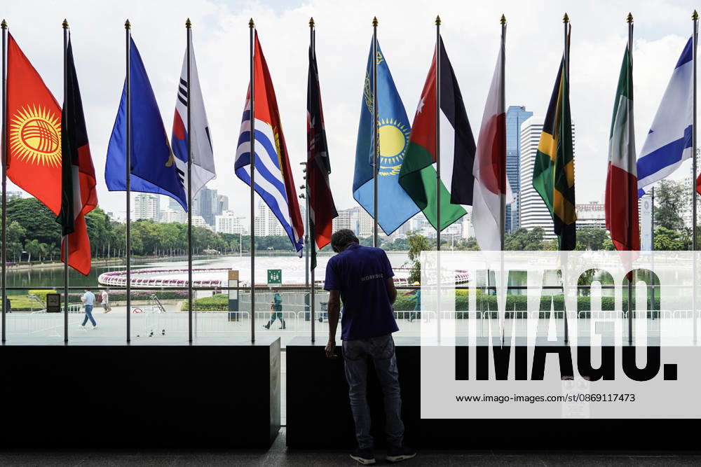 IMF World Bank 2026 Annual Meetings In Bangkok. Thai workers put the finishing touches outside the Queen Sirikit National Convention Center in Bangkok, Thailand, on October 10, 2026, ahead of the annual meetings of the International Monetary Fund (IMF) and the World Bank Group. Bangkok Bangkok Thailand