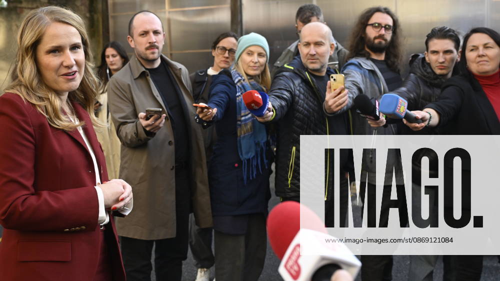 The two-day elections to municipal assemblies ended in the Czech Republic together with the first round of the elections to one-third of the Senate, at 2:00 p.m. on October 10, 2026. On the photo: Tereza Nieslerova (left), the Pirate Party s candidate for Mayor of Prague, speaks with reporters at the Pirate Party s campaign headquarters in Prague. (CTKxPhoto MichalxKrumphanzl) CTKPhotoP2026101005330 CTKPhotoP2026101005330