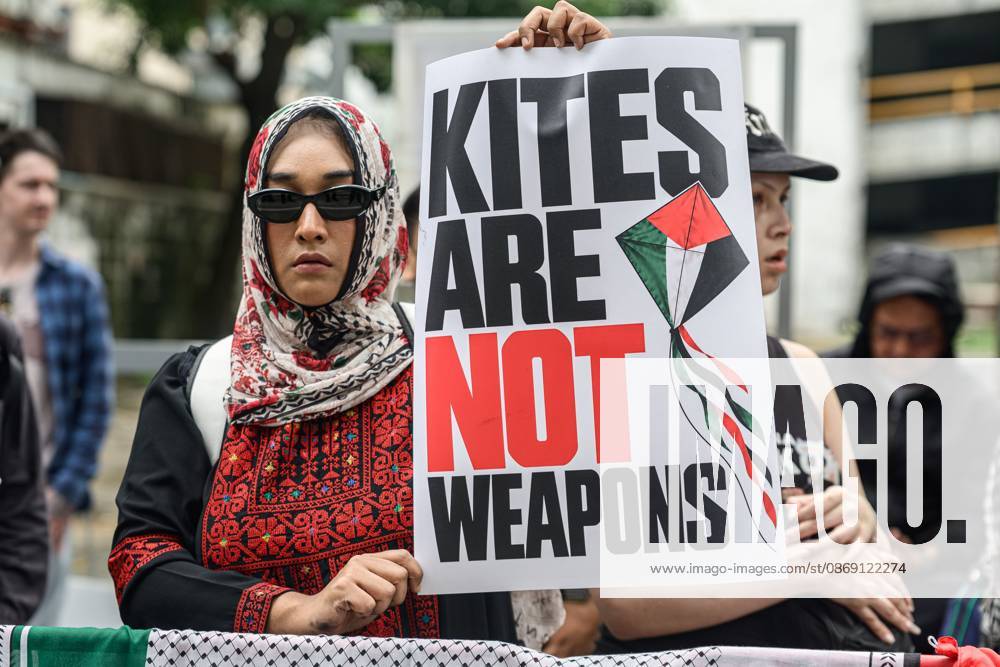 Pro-Palestinian protesters rally in Bangkok BANGKOK, THAILAND, OCTOBER 10, 2026: Pro-Palestinian demonstrators gather outside the Israeli Embassy in Bangkok during a protest marking 1,100 days since the start of the war in Gaza. Participants held portraits of Palestinians killed during the conflict for three minutes in an action titled Every Life Isn t Just a Number, symbolizing three years of war. The demonstration was held as part of a Global Action Day for Palestine. Bangkok Thailand