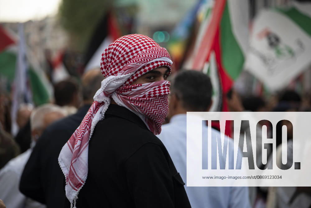 IPP Photo by Diego Nangano, Rome, October 10, 2026. Pro-Palestine demonstration; the photo shows a detail of the demonstration. Italy Photo Press World Copyright