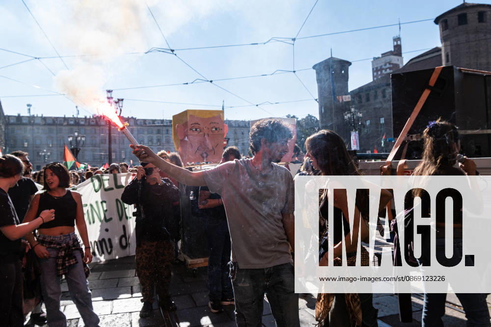 Thousands of people took part in the demonstration in support of Palestine, ‘The end of genocide is the end of Zionismâ€⠢, held in Turin on 10 October 2026. Although the demonstration was authorized, tension arose at the start when police tried to prevent the protestors from entering in Castello Square, without success. The demonstration then proceeded without any incident. Turin Italy - ZUMAs377 20261010_znp_s377_013