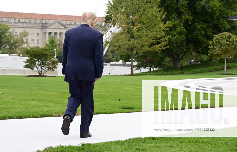United States President Donald J Trump walks to Marine One as he departs the South Lawn of the White House in Washington, DC, USA, en route Clarksville, Tennessee on Saturday, October 10, 2026. The President will participate in a campaign rally for Tennessee Republican candidates on the ballot in November.