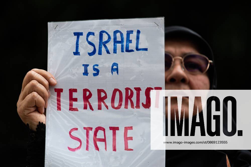 BANGKOK, THAILAND Ã¢â‚¬ OCTOBER 10, 2026: Pro-Palestine protesters and activists gather outside the Israeli Embassy in Bangkok to demand a permanent ceasefire in Gaza and express solidarity with the Palestinian people. The demonstration highlights calls for an end to hostilities in Gaza and continued international attention to the humanitarian situation affecting Palestinians. Protesters gathered outside the diplomatic mission to voice their demands and show support for Palestinians amid the ongoing conflict. The demonstration forms part of international solidarity actions calling for a ceasefire and greater protection for civilians in Gaza. Bangkok Thailand - ZUMAq101 20261010_zna_q101_158