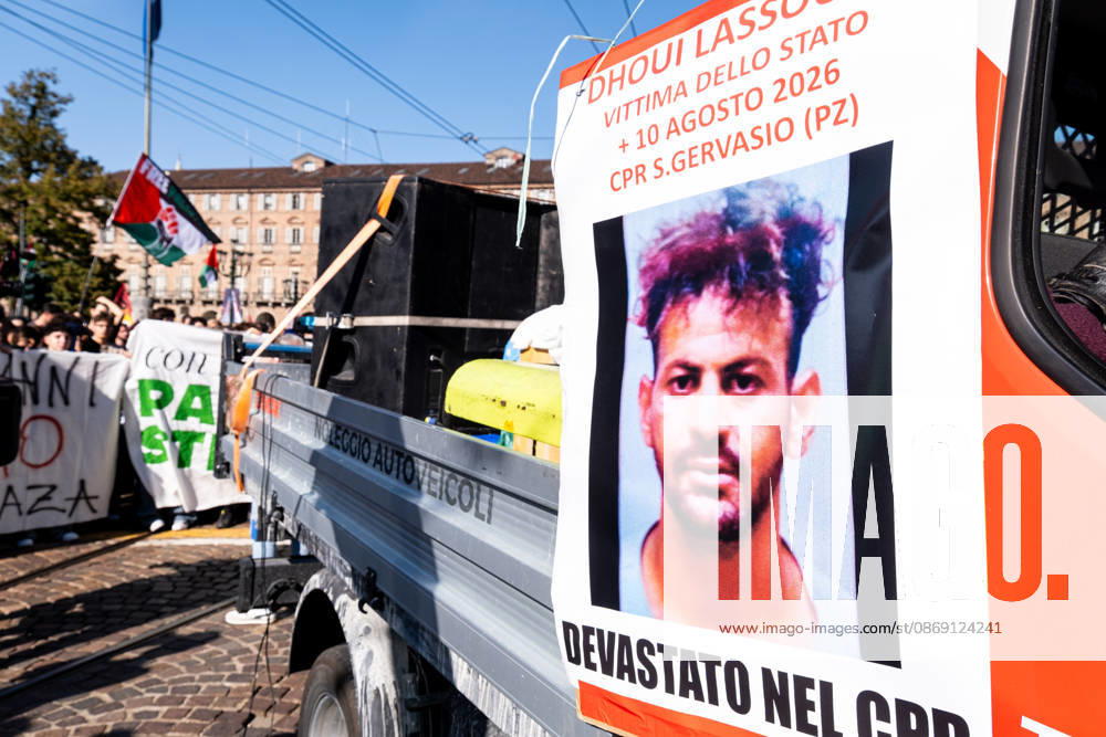 Thousands of people took part in the demonstration in support of Palestine, Ã¢â‚¬ËœThe end of genocide is the end of ZionismÃ¢â‚¬â ¢, held in Turin on 10 October 2026. Although the demonstration was authorized, tension arose at the start when police tried to prevent the protestors from entering in Castello Square, without success. The demonstration then proceeded without any incident. Turin Italy - ZUMAs377 20261010_znp_s377_008