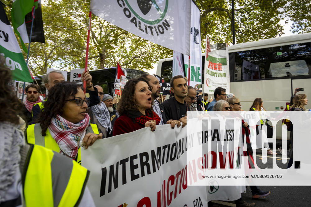 National March for Palestine Marks Three Years Since the Israel - Gaza War Began Central London, October 10, 2026 Pro-Palestine demonstrators took to the streets of Central London for the National March for Palestine, marking three years since the war in Gaza began in October 2023. Participants marched in solidarity with Palestinians, carrying Palestinian flags, banners and placards calling for an end to the conflict and highlighting the ongoing humanitarian crisis in Gaza., Credit:Zak Irfan Avalon