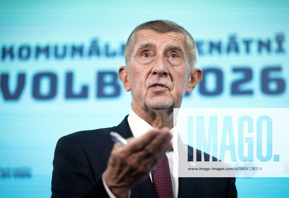 Senior government ANO movement, chairman Andrej Babis (photo) and first deputy chairman Karel Havlicek (not seen), gives press conference on results of the municipal and Senate elections in the afternoon at Centre for Movement Medicine, Prague 4 - Chodov, on October 10,2026. The agreement between US President Donald Trump and his Russian counterpart Vladimir Putin on supplies of Russian diesel to the USA and global markets is a major slap in the face for Europe, and Europe should respond. The deal is shocking given Trump s longstanding criticism of European purchases of Russian diesel, Babis said at a press conference on the results of the Senate and municipal elections. (CTKxPhoto MichaelaxRihova) CTKPhotoP2026101008776 CTKPhotoP2026101008776
