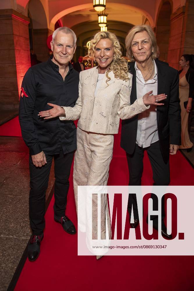 ABB HOPE GALA: Dirk Michaelis, Victoria Herrmann, and Rüdiger Ritchie Barton make a guest appearance on the red carpet at the 2026 Hope Gala at the Schauspielhaus Dresden on October 10, 2026, in Dresden, Saxony, Germany
