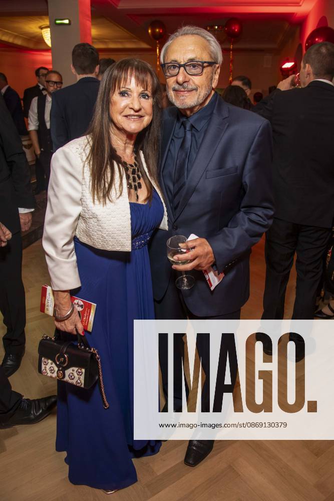 ABB HOPE GALA: Christine Stumph and Wolfgang Stumph, a married couple, appeared on the red carpet at the 2026 Hope Gala at the Schauspielhaus Dresden on October 10, 2026, in Dresden, Saxony, Germany