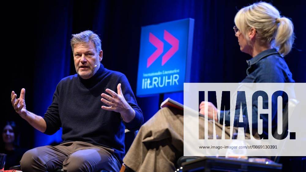 Robert Habeck at Lit Ruhr ** FOR ** **Former Vice Chancellor and Federal Minister for Economic Affairs Robert Habeck on Saturday, October 10, 2026, at Lit Ruhr at Zeche Zollverein in Essen-Katernberg, Germany, North Rhine-Westphalia (NRW), Essen. Copyright UwexErnst