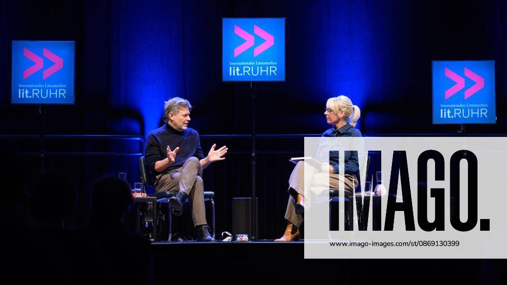 Robert Habeck at Lit Ruhr ** FOR ** **Former Vice Chancellor and Federal Minister for Economic Affairs Robert Habeck on Saturday, October 10, 2026, at Lit Ruhr at Zeche Zollverein in Essen-Katernberg, Germany, North Rhine-Westphalia (NRW), Essen. Copyright UwexErnst