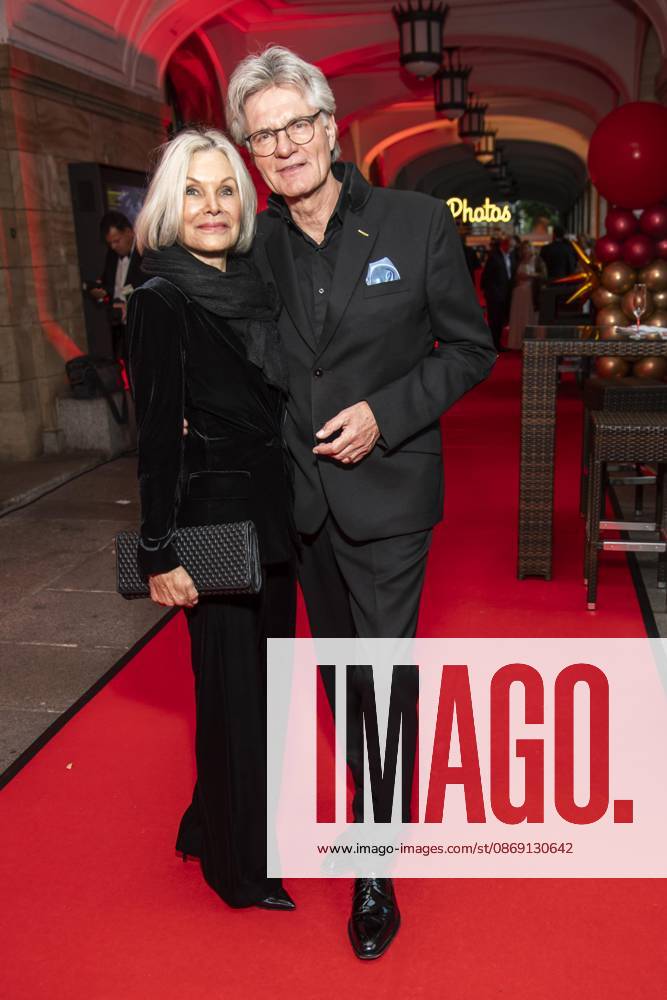 ABB HOPE GALA: Ulrike and Peter Escher, a married couple, were guests on the red carpet at the 2026 Hope Gala at the Schauspielhaus Dresden on October 10, 2026, in Dresden, Saxony, Germany