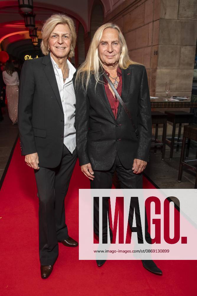ABB HOPE GALA: Ruediger Ritchie Barton and Uwe Hassbecker appear on the red carpet at the 2026 Hope Gala at the Schauspielhaus Dresden on October 10, 2026, in Dresden, Saxony, Germany